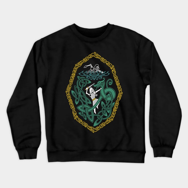 Beowulf Vs Breca Crewneck Sweatshirt by Art of Arklin